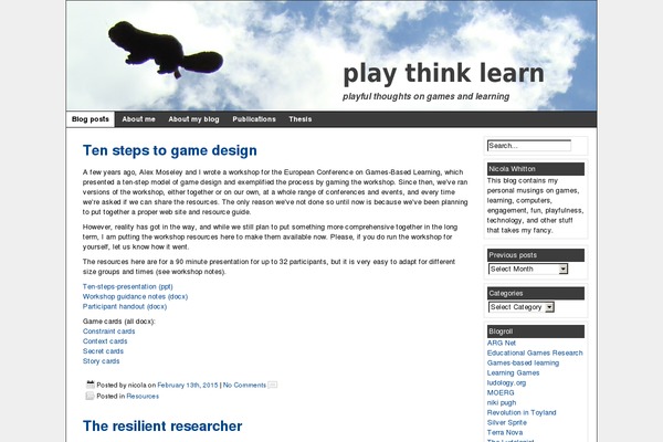 HappenStance theme site design template sample