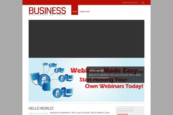 Small Business theme site design template sample