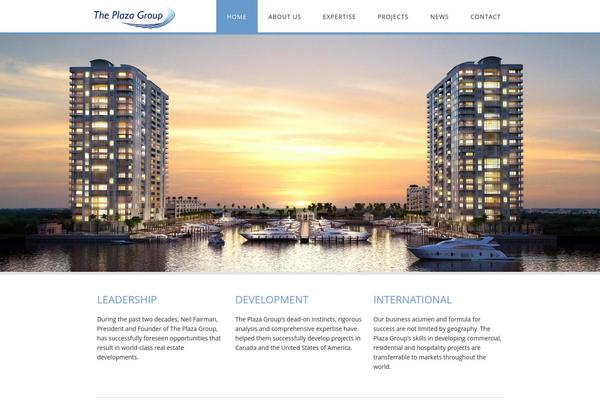 Plaza theme site design template sample