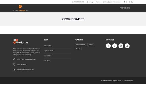 Site using Myhome-idx-broker plugin