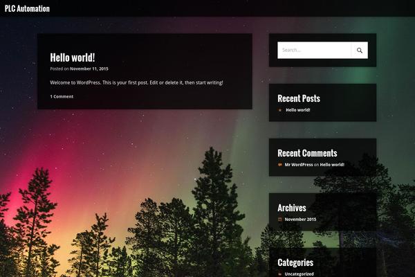 Aperture theme site design template sample