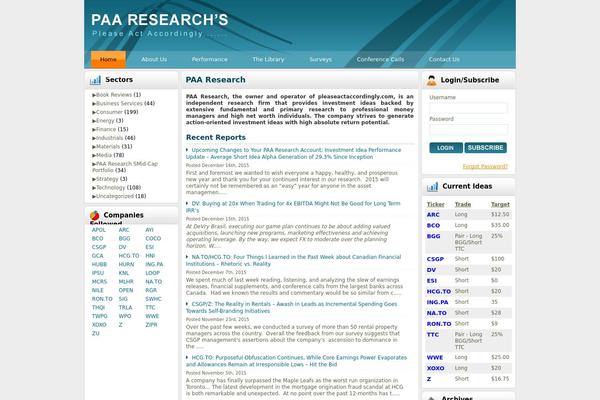 Site using Collapsing Categories plugin