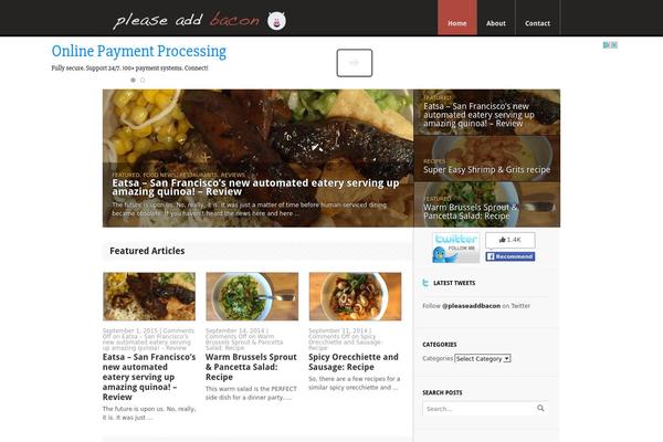 Delicious Magazine theme site design template sample