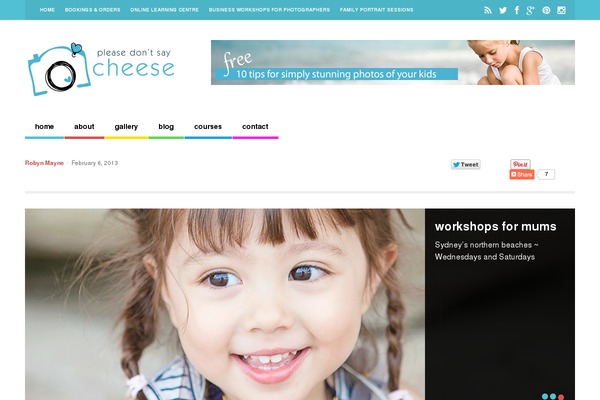 Site using Floating Social Bar plugin