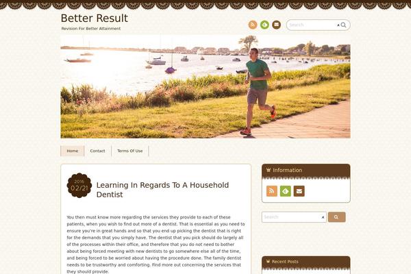 Chocolat theme site design template sample