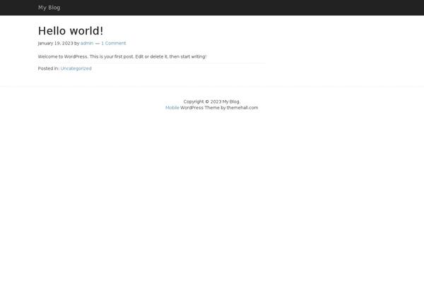 Mobile theme site design template sample