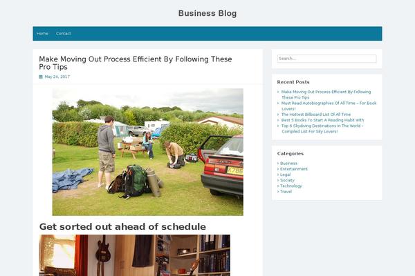 Simple Life theme site design template sample