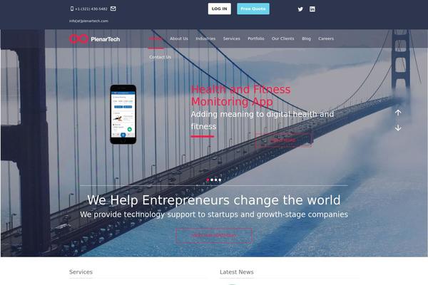 plenartech.com site used Inovado
