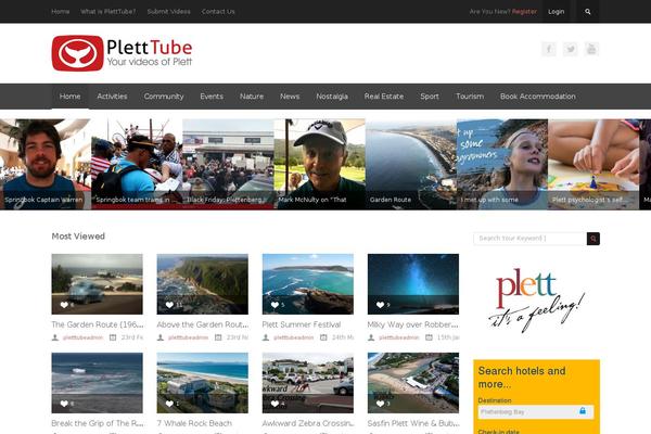 BeeTube theme site design template sample