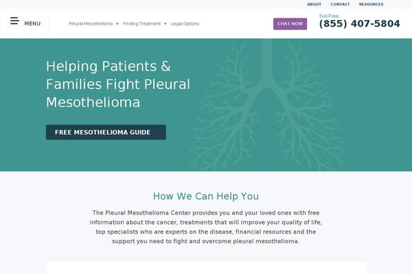 pleuralmesothelioma.com site used Pleural