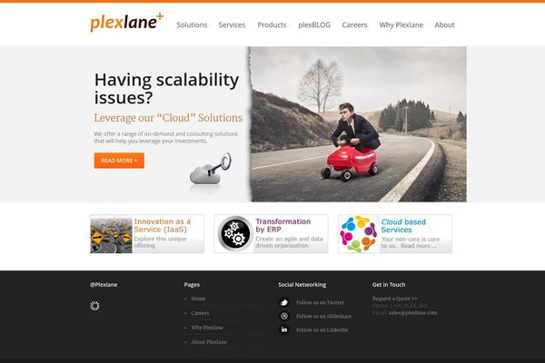 Extensio theme site design template sample