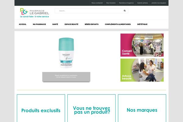 Pharmacy theme site design template sample