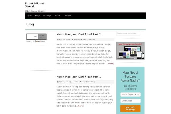 EzyReader theme site design template sample