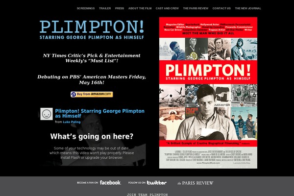 plimptonmovie.com site used Di