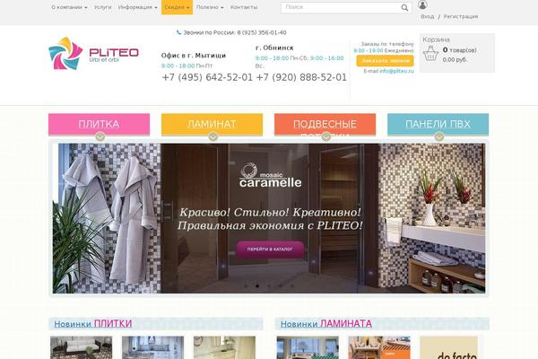 Shop theme site design template sample