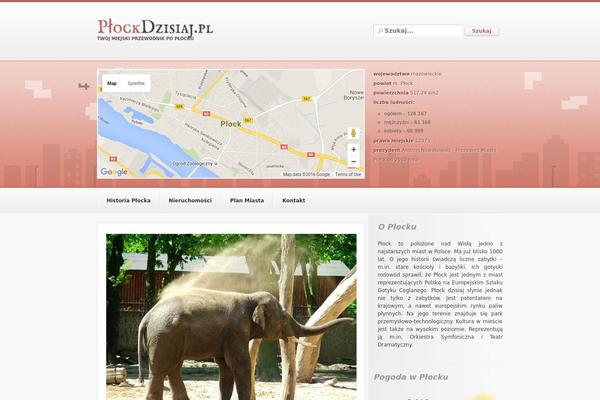 City Guide theme site design template sample