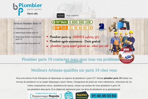 plombierparis19-eme.com site used Plombier2