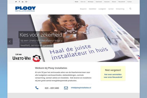 plooyinstallaties.nl site used Salient-3