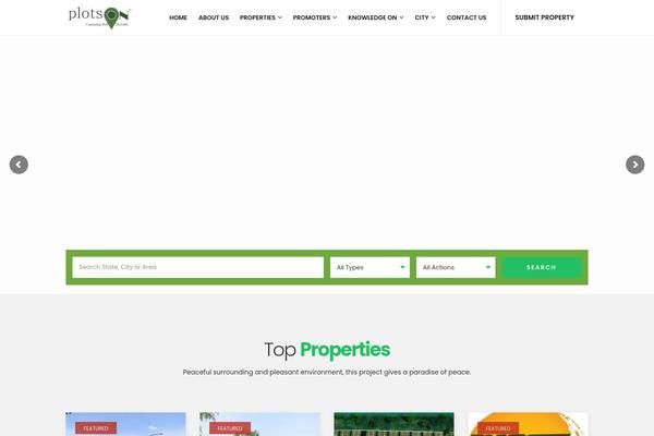 Wp Estate theme site design template sample