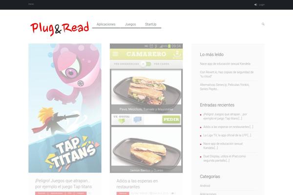 Spotlight theme site design template sample