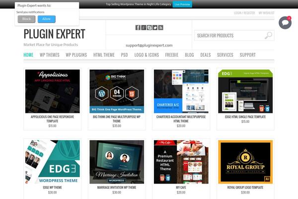 Bazar theme site design template sample