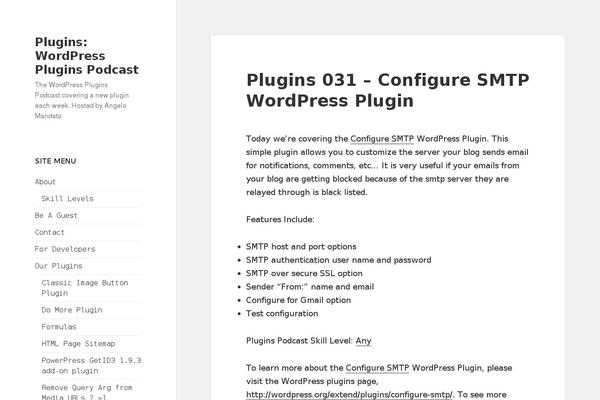 Site using Blubrry PowerPress Podcasting plugin plugin
