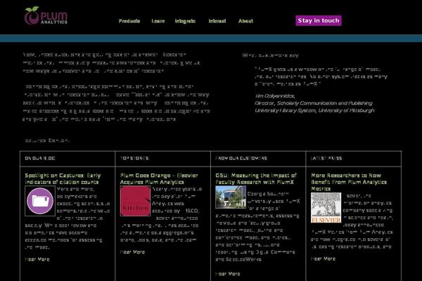Plum theme site design template sample