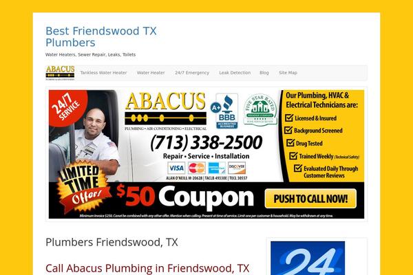 plumberfriendswood.us site used Bootville