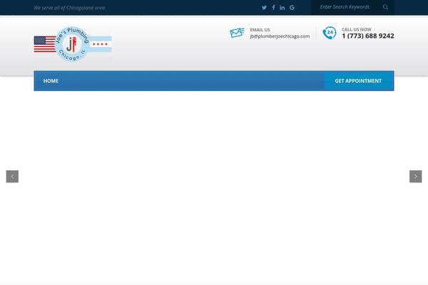 Plumbing theme site design template sample