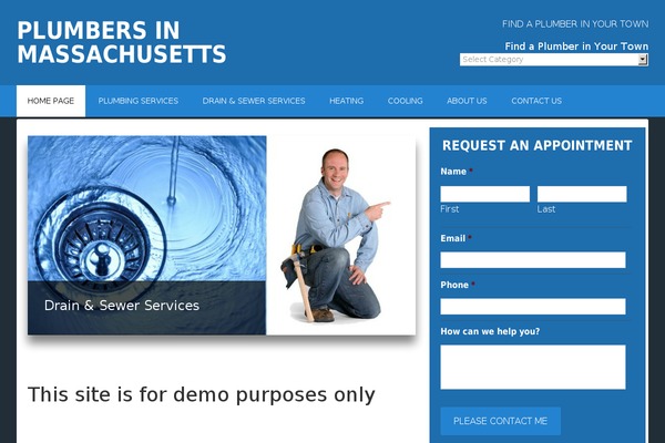 plumbersinma.com site used Divi-hvac-child-theme