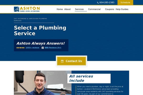 plumbersinsurrey.ca site used Ashton_bones