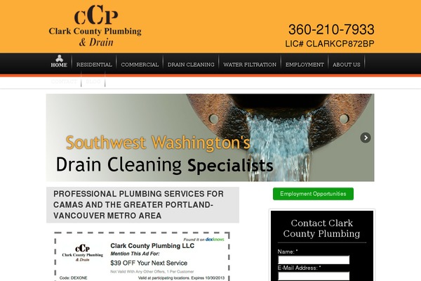 plumbinginclarkcounty.com site used Child-theme-2