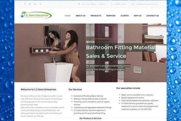 Constructo theme site design template sample