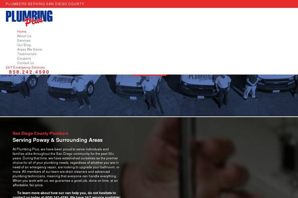 Plumbing theme site design template sample