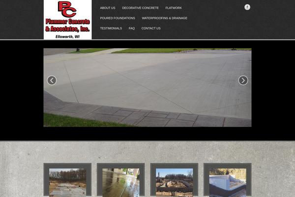 plummerconcrete.com site used Parallax Pro