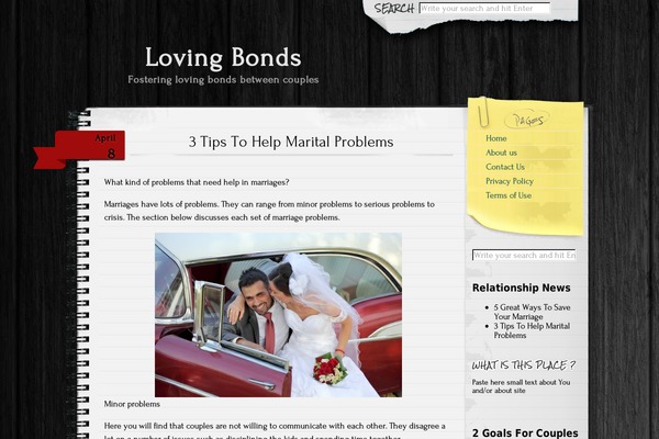 Anarcho Notepad theme site design template sample