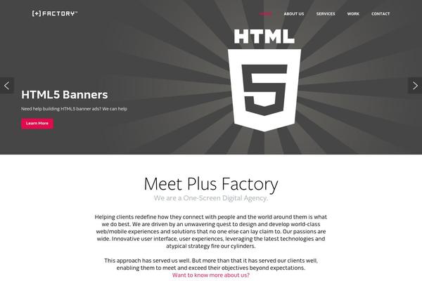 plusfactory.com site used Plus