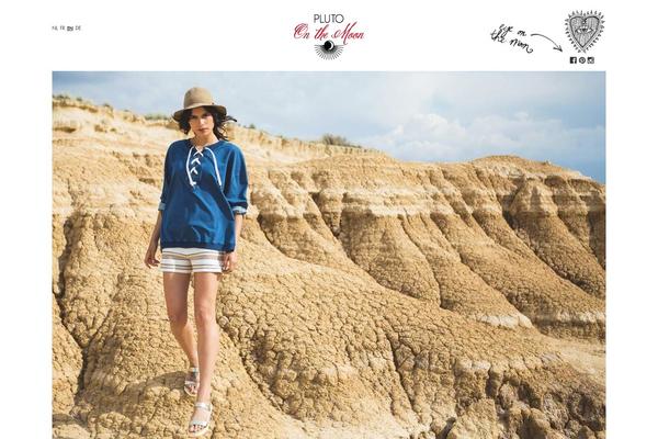 Pluto theme site design template sample
