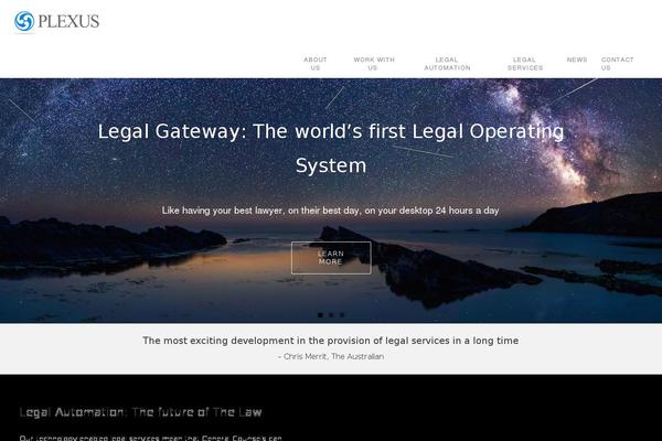 Plexus theme site design template sample