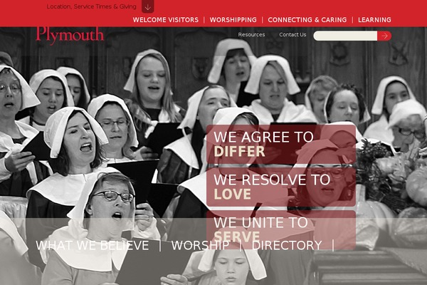 Plymouth theme site design template sample