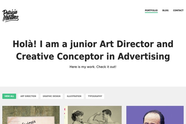 Site using Dribbble Portfolio plugin