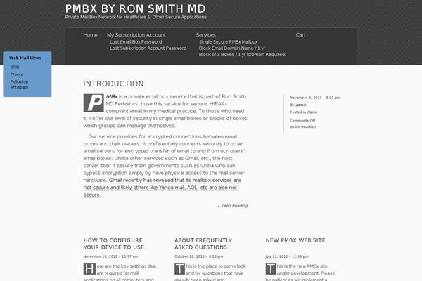 Site using Floating Menu plugin