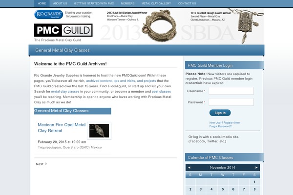 pmcguild.com site used Events
