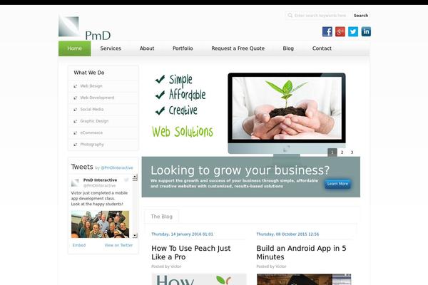 Enfold-child theme site design template sample