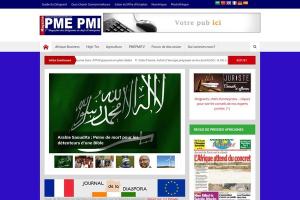 Royal Magazine theme site design template sample