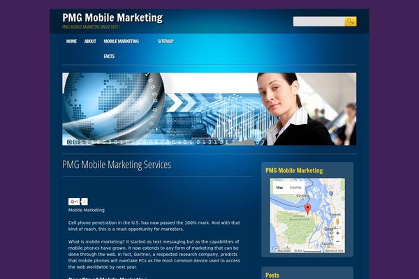 Online Marketer theme site design template sample
