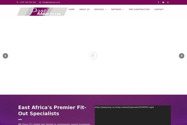 Pm theme site design template sample