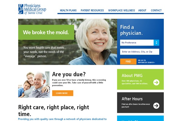 Pmg theme site design template sample