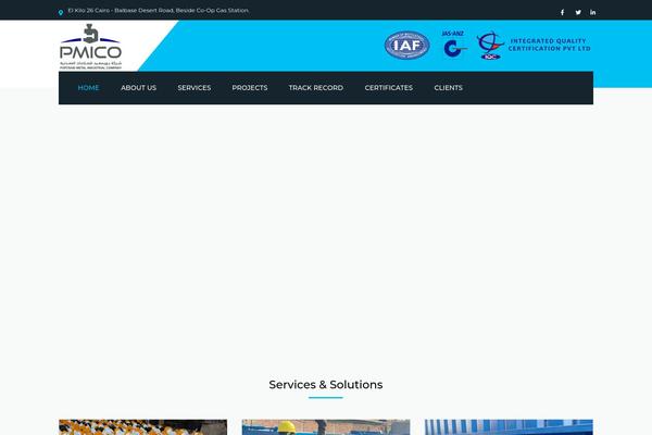 Industrial theme site design template sample