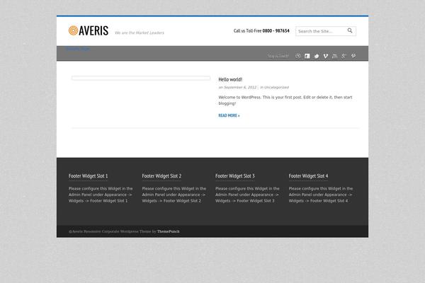 Averis theme site design template sample